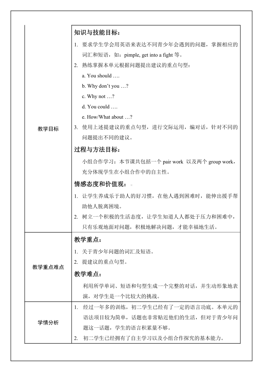 人教版八下-Unit 4 Why don't you talk to your parents -Section A 1a—2d-教案、教学设计-省级优课-(配套课件编号：51d2f).doc_第1页