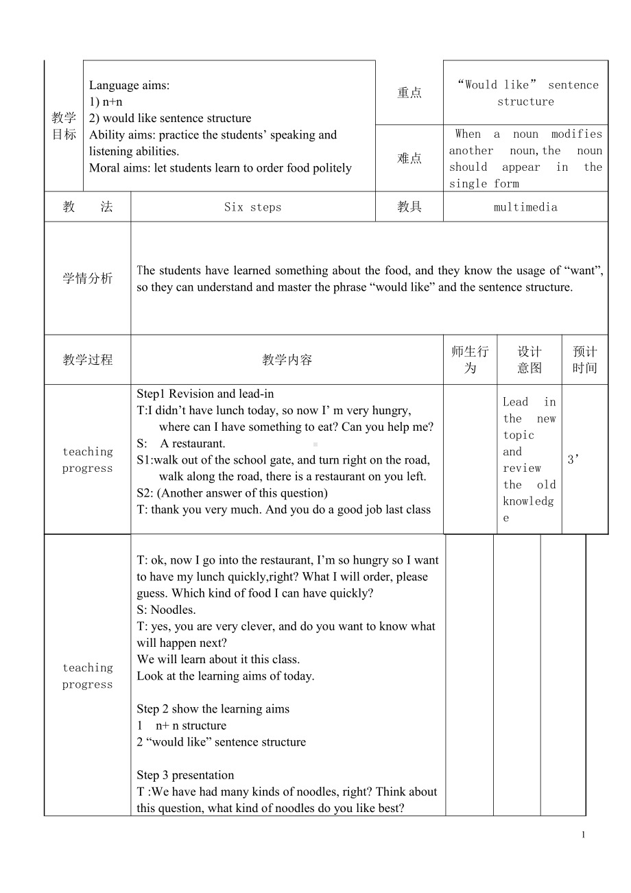 人教版八下-Unit 1 What's the matter -Section A Grammar focus 4a—4c-教案、教学设计-市级优课-(配套课件编号：525fd).doc_第1页