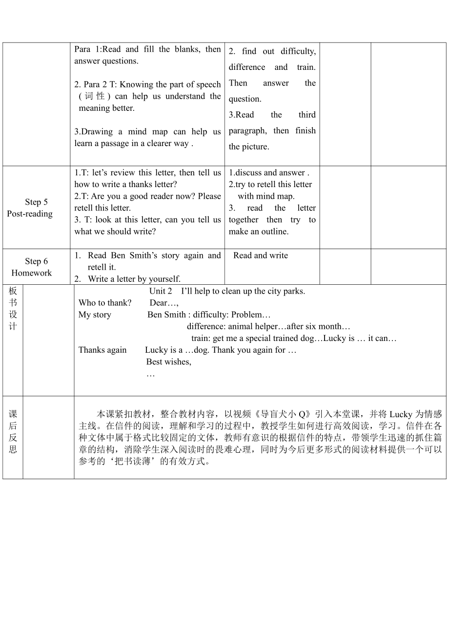 人教版八下-Unit 2 I 'll help to clean up the city parks -Section B 2a—3b Self check-教案、教学设计-省级优课-(配套课件编号：e04da).doc_第2页