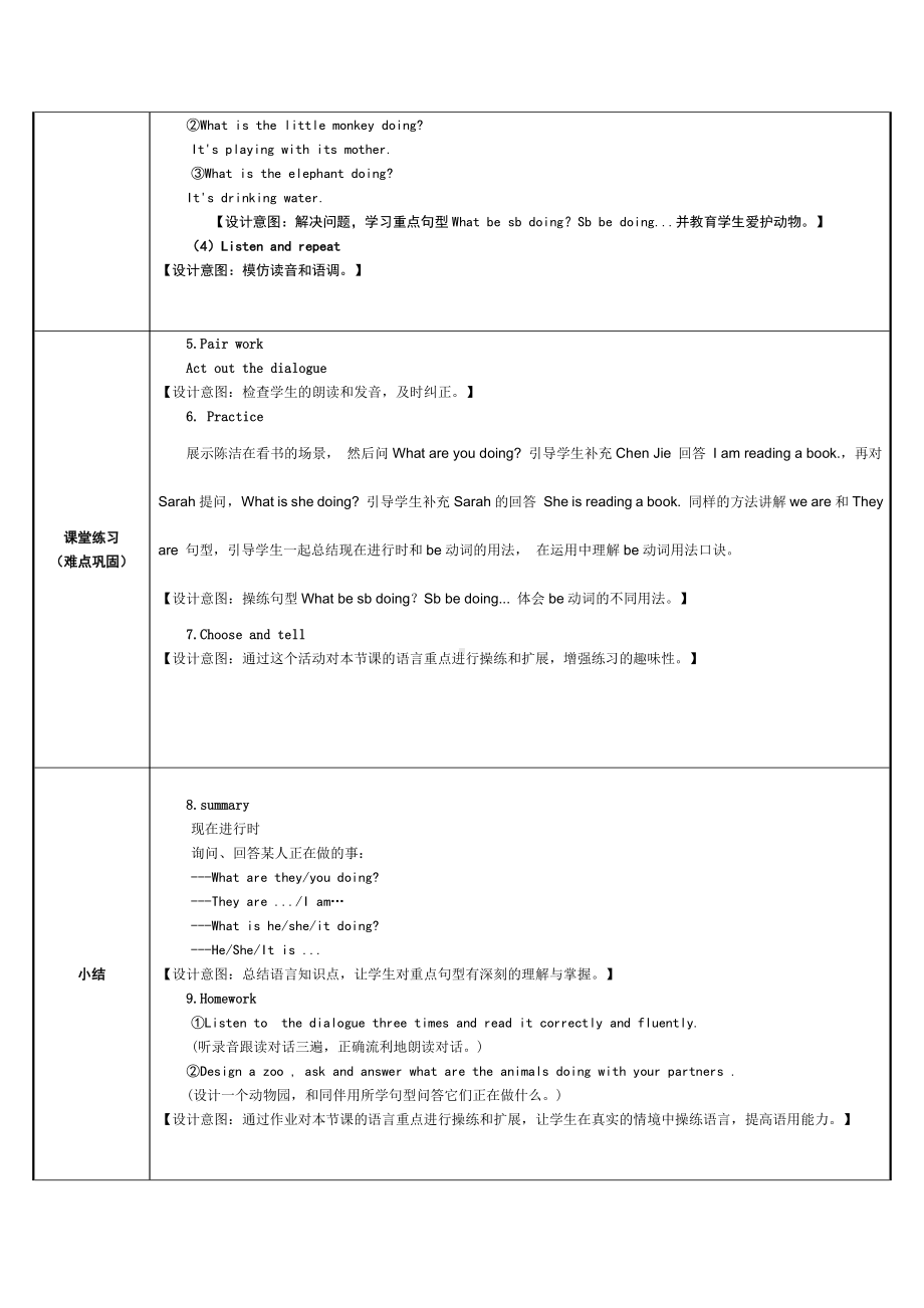 五年级英语下册教案-Unit 6 Work quietly!-A Let’s talk人教PEP版.doc_第2页