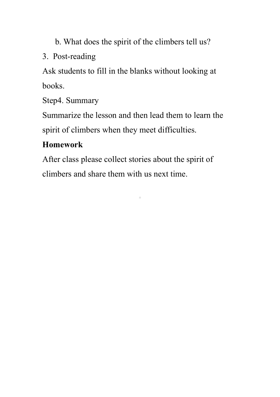 人教版八下-Unit 7 what's the highest mountain in the world -Section A 3a—3c-教案、教学设计-市级优课-(配套课件编号：e0599).docx_第3页