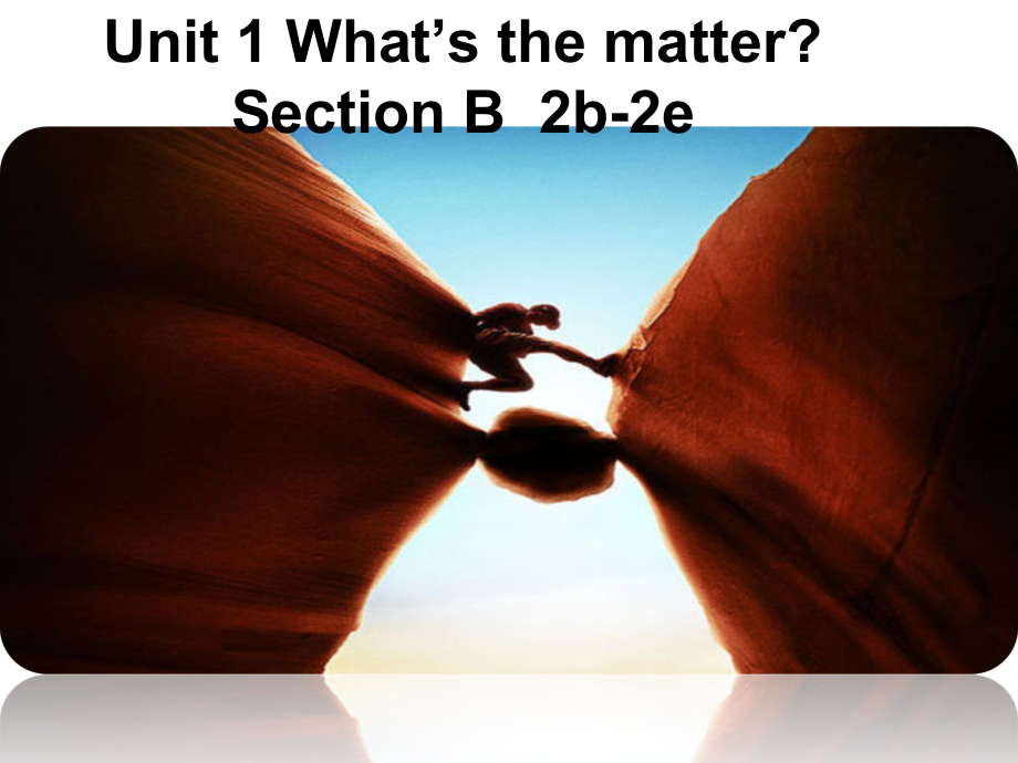 人教版八下-Unit 1 What's the matter -Section B 2a—3b Self check-ppt课件-(含教案)-省级优课-(编号：b6e91).zip