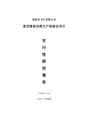 重型橡套电缆生产建设项目可行性研究报告.doc