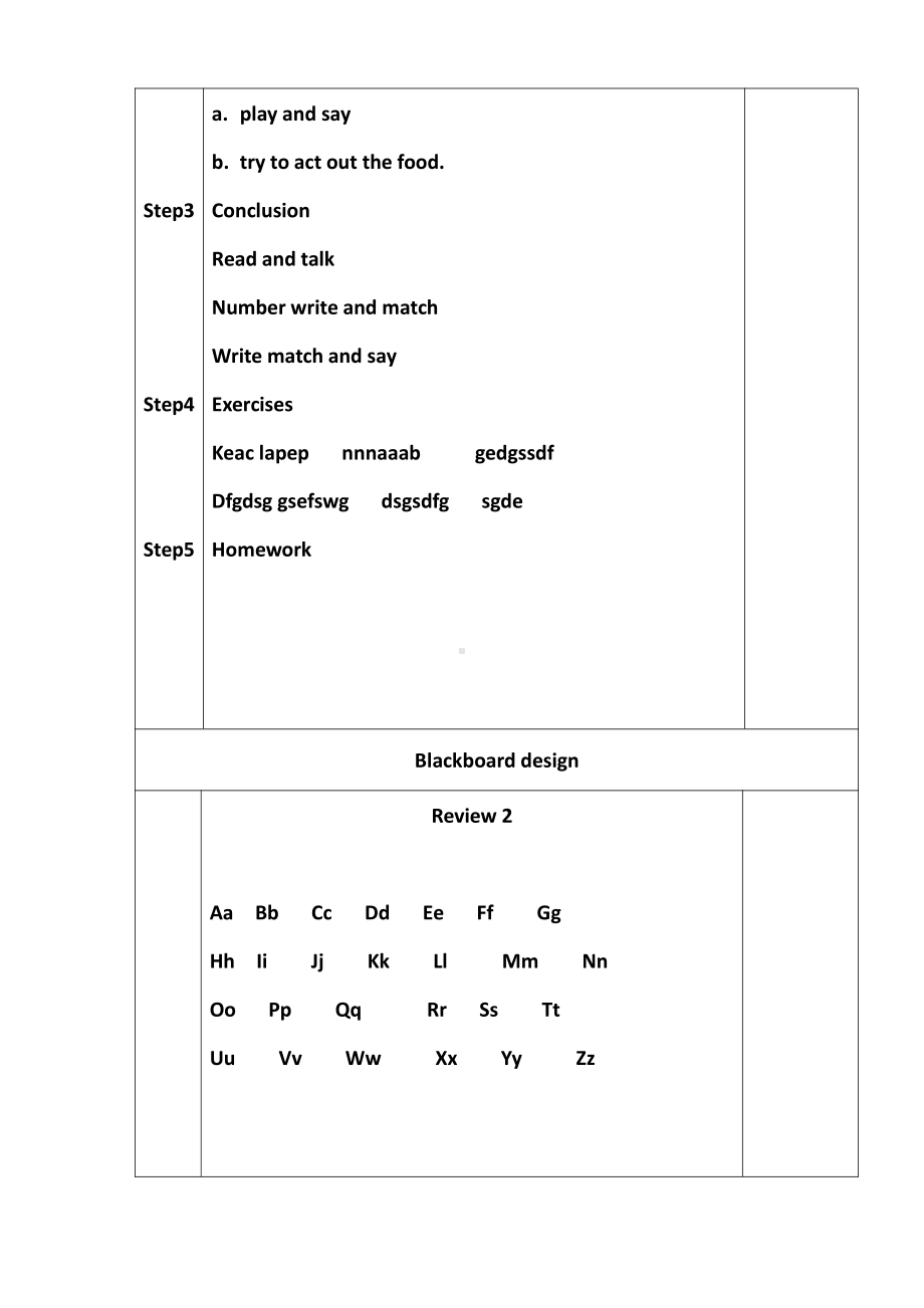 辽宁师大版三年级下册-Review 2-教案、教学设计--(配套课件编号：f1595).doc_第2页