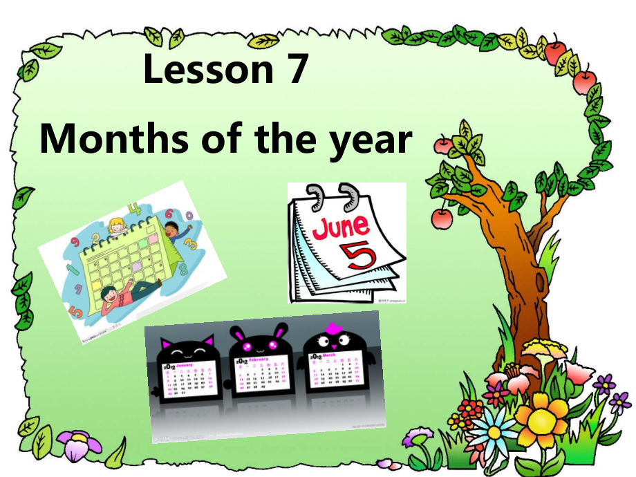 冀教版（三起）四下Unit 2 Days and Months-Lesson 7 Months of the Year-ppt课件-(含教案+视频+音频+素材)-公开课-(编号：0048c).zip