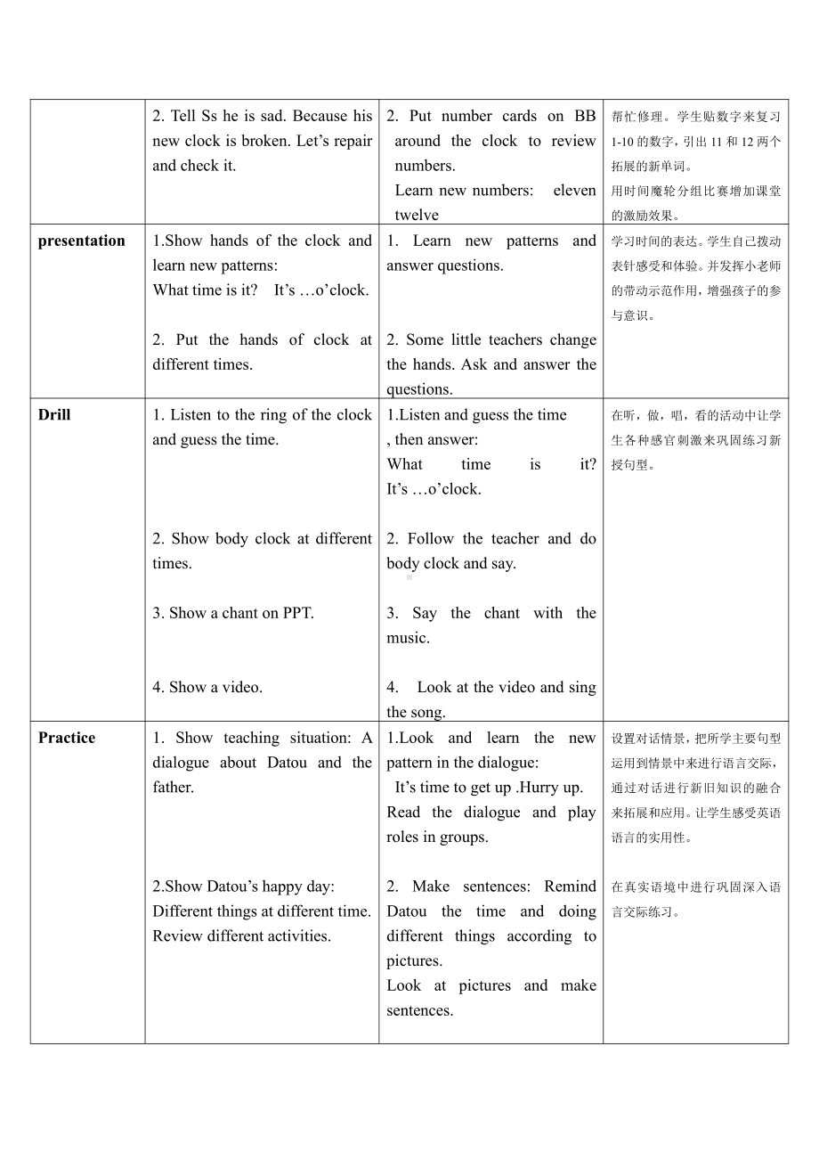 清华版一年级下册UNIT 2IN THE MORNING-Lesson 9-教案、教学设计--(配套课件编号：6646d).doc_第2页