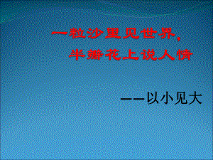 2021年高考语文复习 ：欣赏现代散文的小与大（课件22张）.pptx