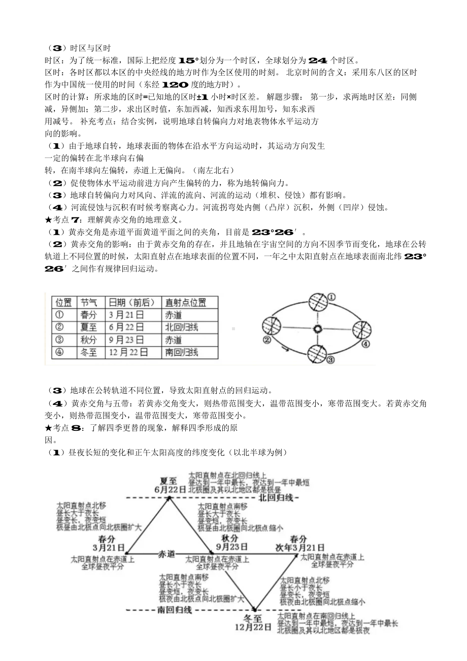 （高中精品资料）高中地理必修一知识点总结完整版.docx_第2页