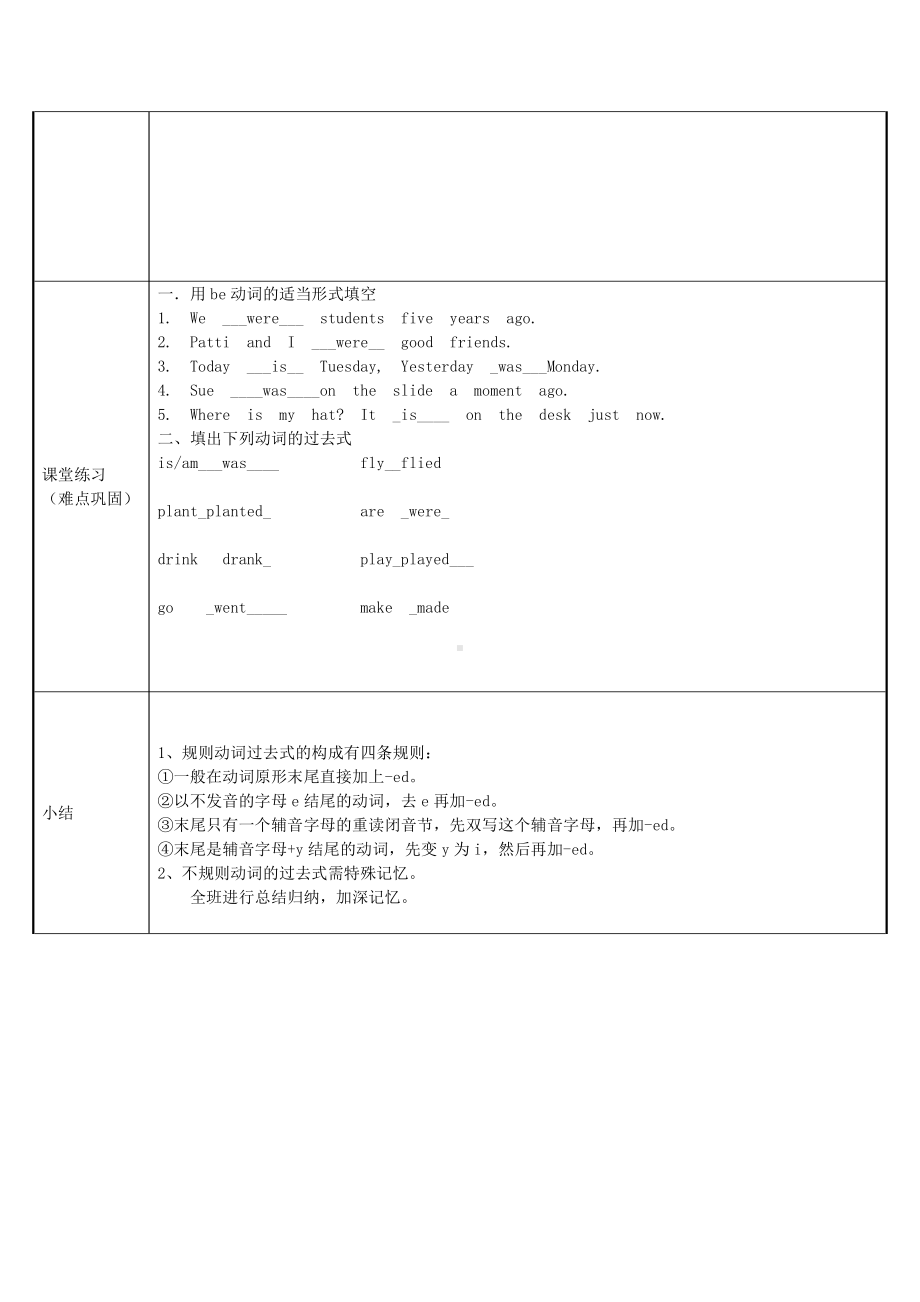 六年级下册英语教案：Unit 1 人教精通版.docx_第2页