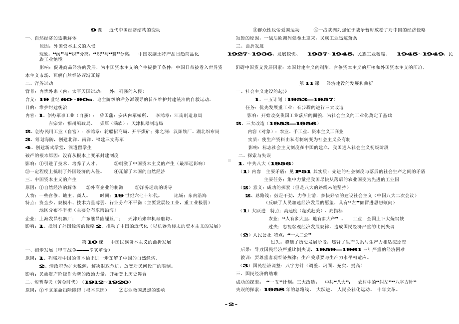 （高中精品资料）人教版高中历史必修二知识点总结.docx_第3页