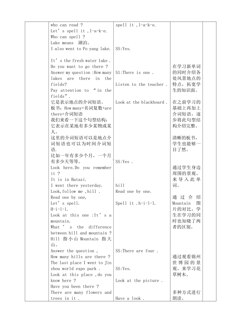 辽宁师大版五年级下册英语Unit 4 In the fields-教案、教学设计--(配套课件编号：0021e).doc_第3页