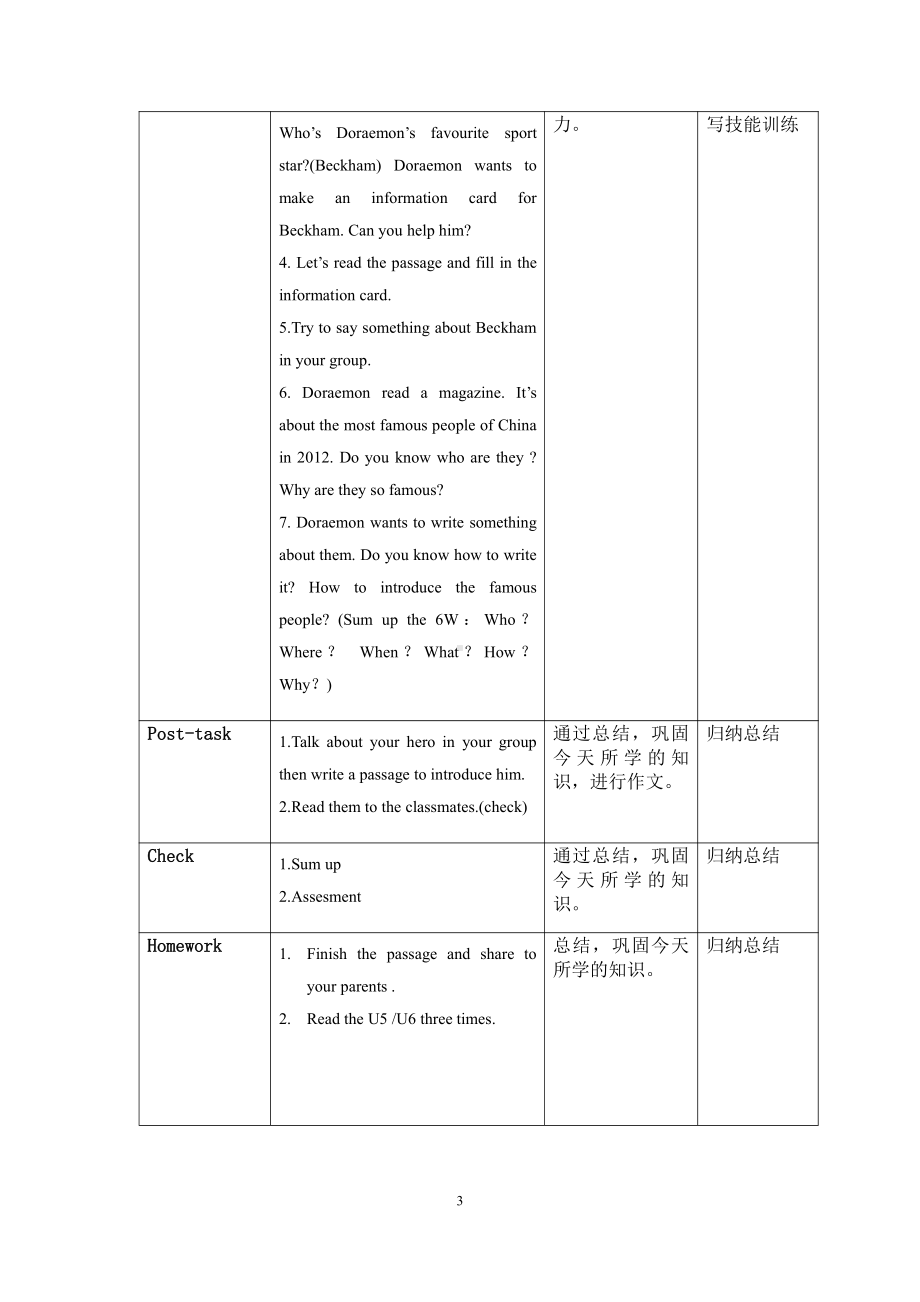 教科版（广州）六下Module 3 Famous people-Unit 6 Steve Jobs-Did you know& Self-assessment-教案、教学设计--(配套课件编号：80086).docx_第3页