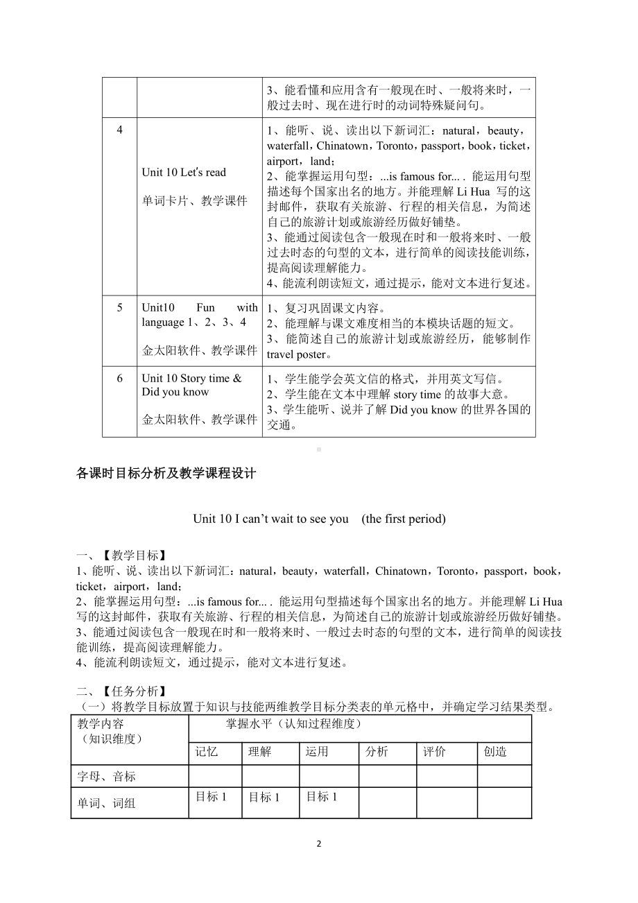 教科版（广州）六下Module 5 Travel abroad-Unit10 I can’t wait to see you-Let's read-教案、教学设计--(配套课件编号：6047e).docx_第2页