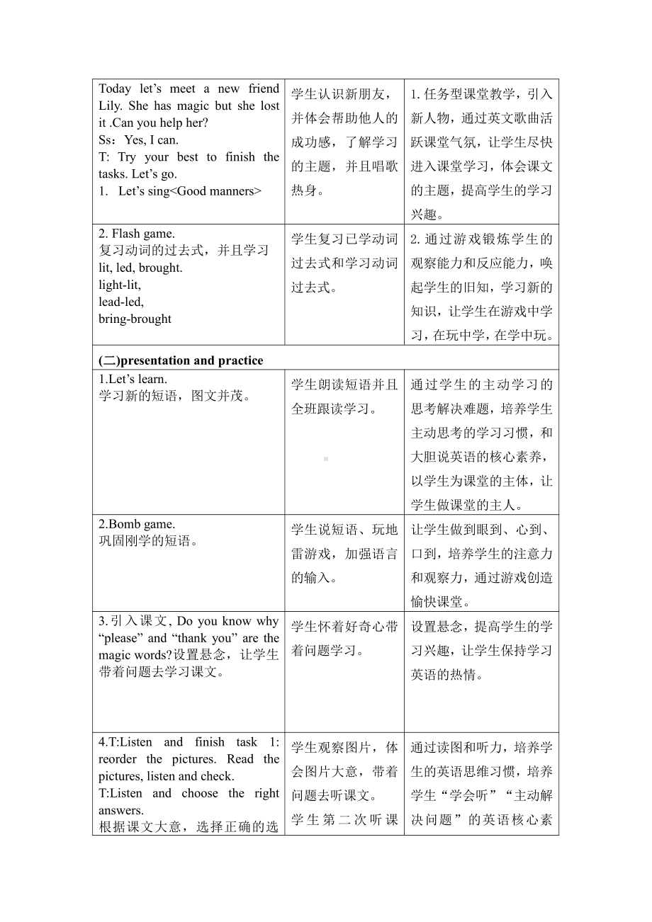 教科版（广州）六下Module 4 Good manners-Unit 8 The magic words-Let's read-教案、教学设计--(配套课件编号：a00e6).docx_第3页