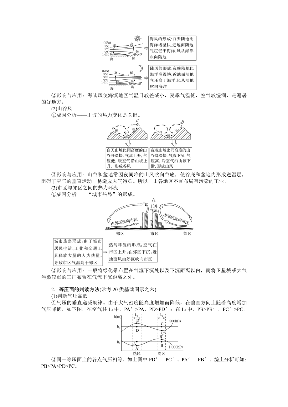 2022届新高考地理人教版一轮复习学案：3.6.2 热力环流与大气的水平运动 （含解析）.docx_第2页