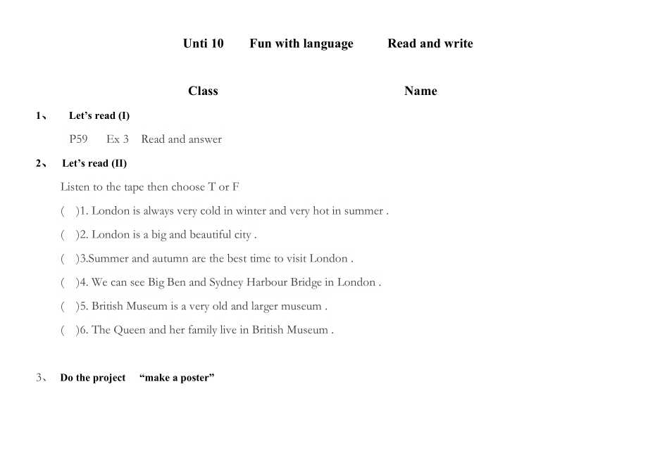 教科版（广州）六下Module 5 Travel abroad-Unit10 I can’t wait to see you-Fun with language-ppt课件-(含教案+视频+素材)--(编号：e0335).zip