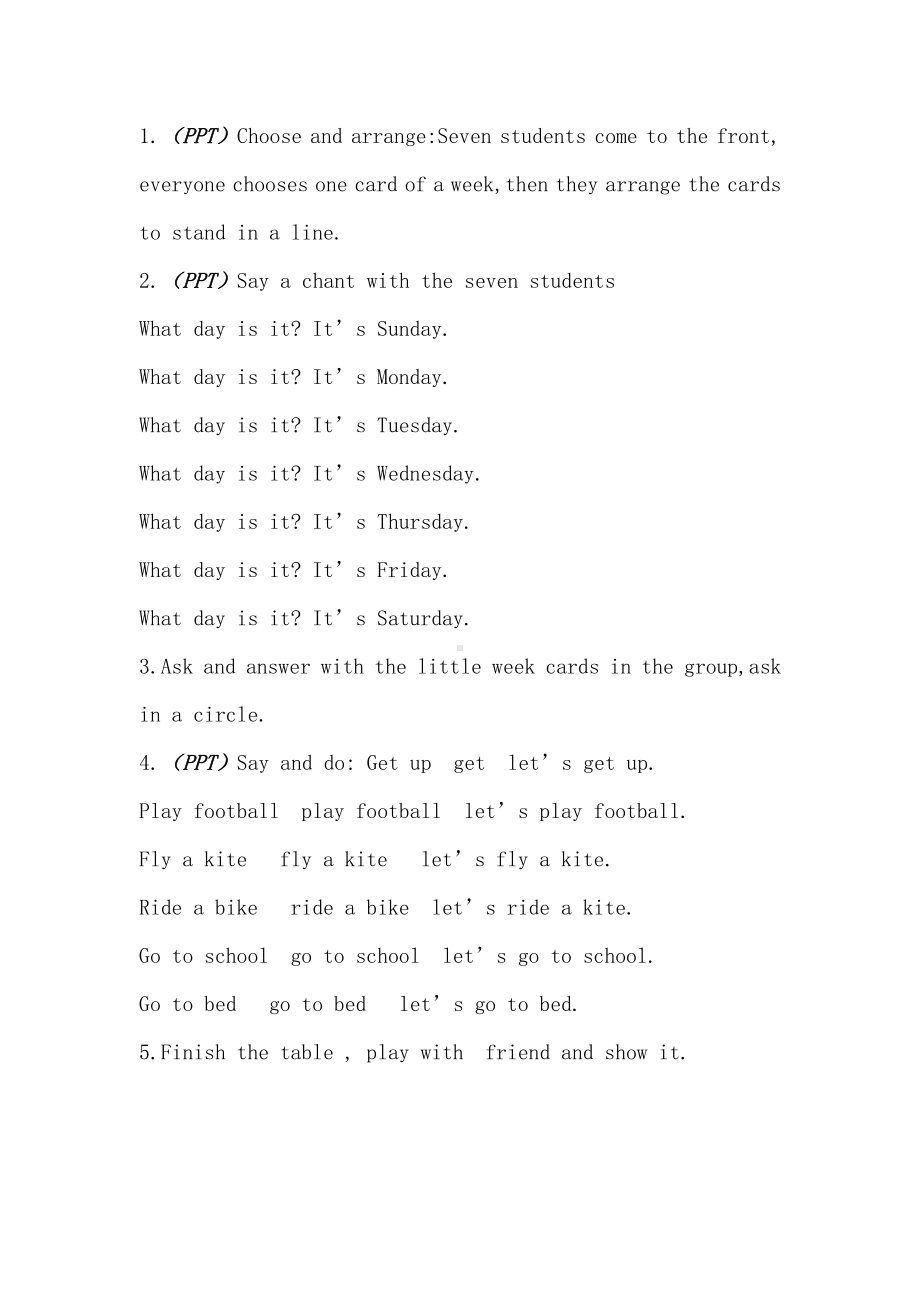 人教版（新起点）二年级下册英语Unit 4 Time-lesson 3-教案、教学设计-市级优课-(配套课件编号：40990).doc_第3页