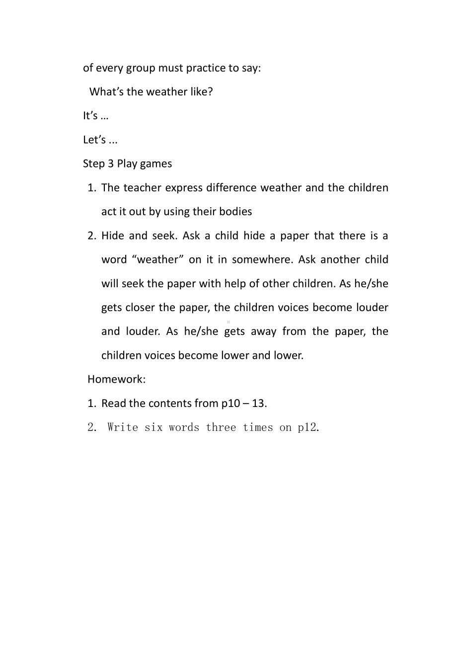 人教版（新起点）二年级下册英语Unit 2 Weather-lesson 3-教案、教学设计--(配套课件编号：50e94).docx_第2页