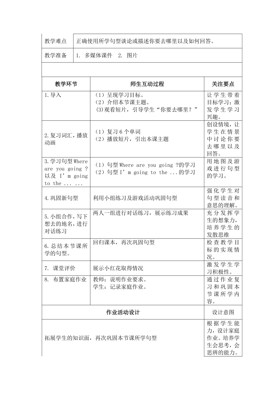 人教版（新起点）二年级下册英语Unit 4 Time-lesson 2-教案、教学设计--(配套课件编号：30113).doc_第3页