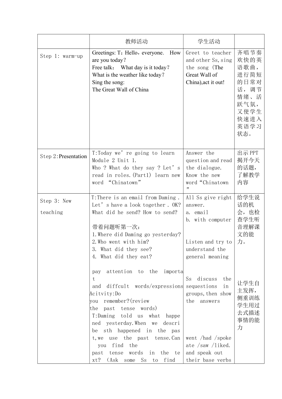 人教版（新起点）二年级下册英语Unit 1 Playtime-Story Time-教案、教学设计--(配套课件编号：207db).doc_第2页