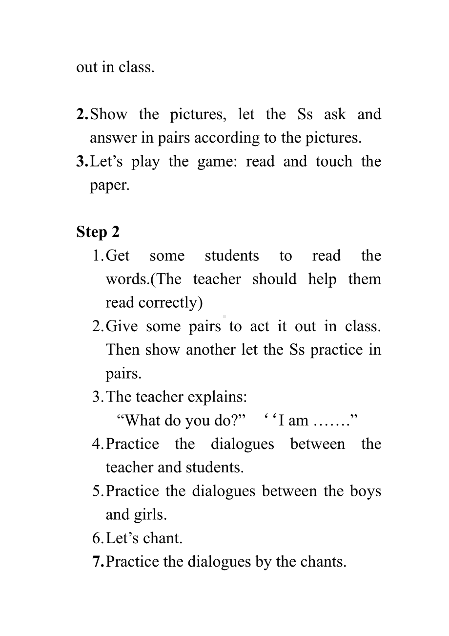 科普版五年级下册Lesson 5 What do you do-教案、教学设计-公开课-(配套课件编号：c09e2).doc_第3页