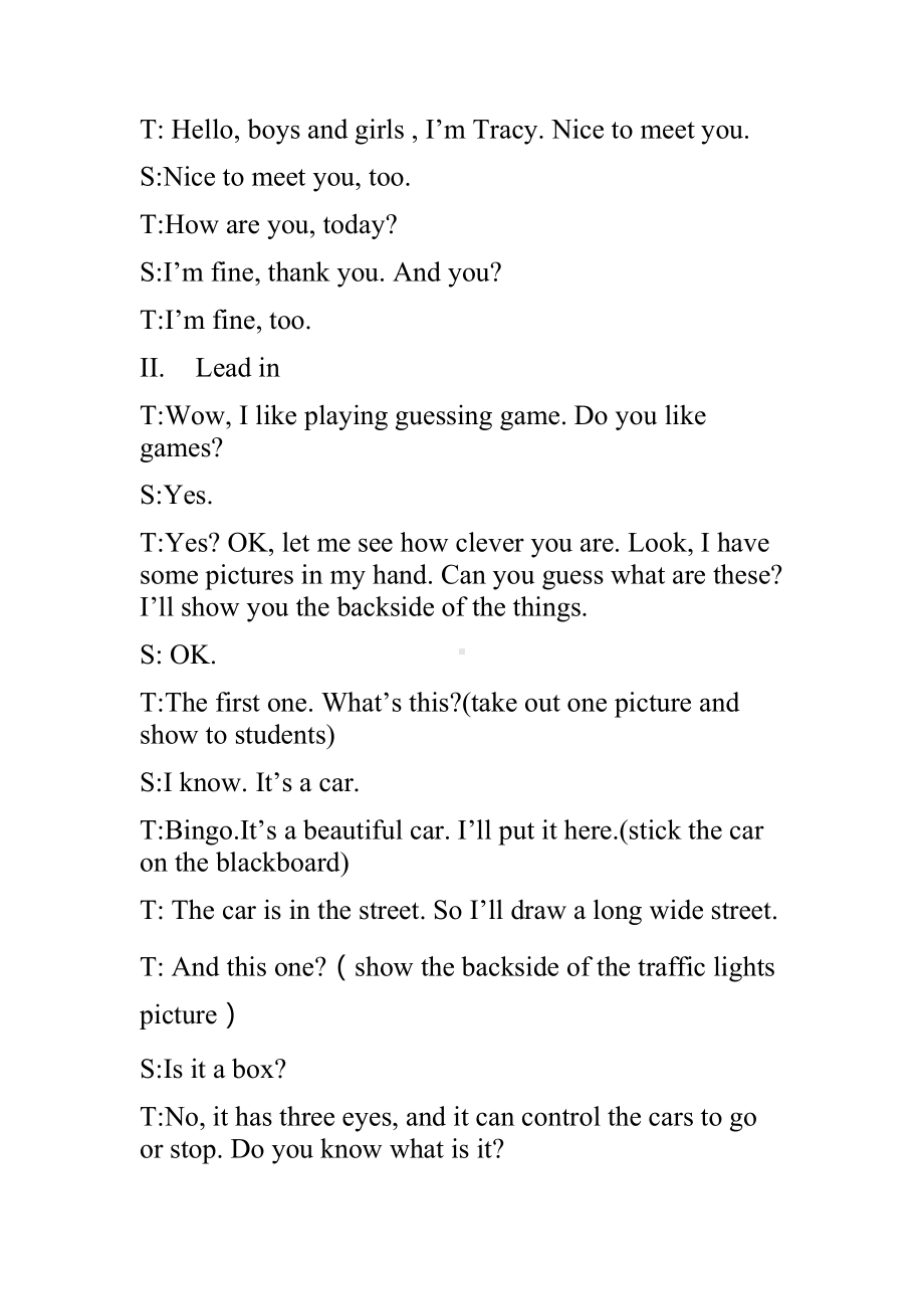 科普版五年级下册Lesson 2 We mustn’t cross the street now.-教案、教学设计--(配套课件编号：b1b5c).docx_第2页