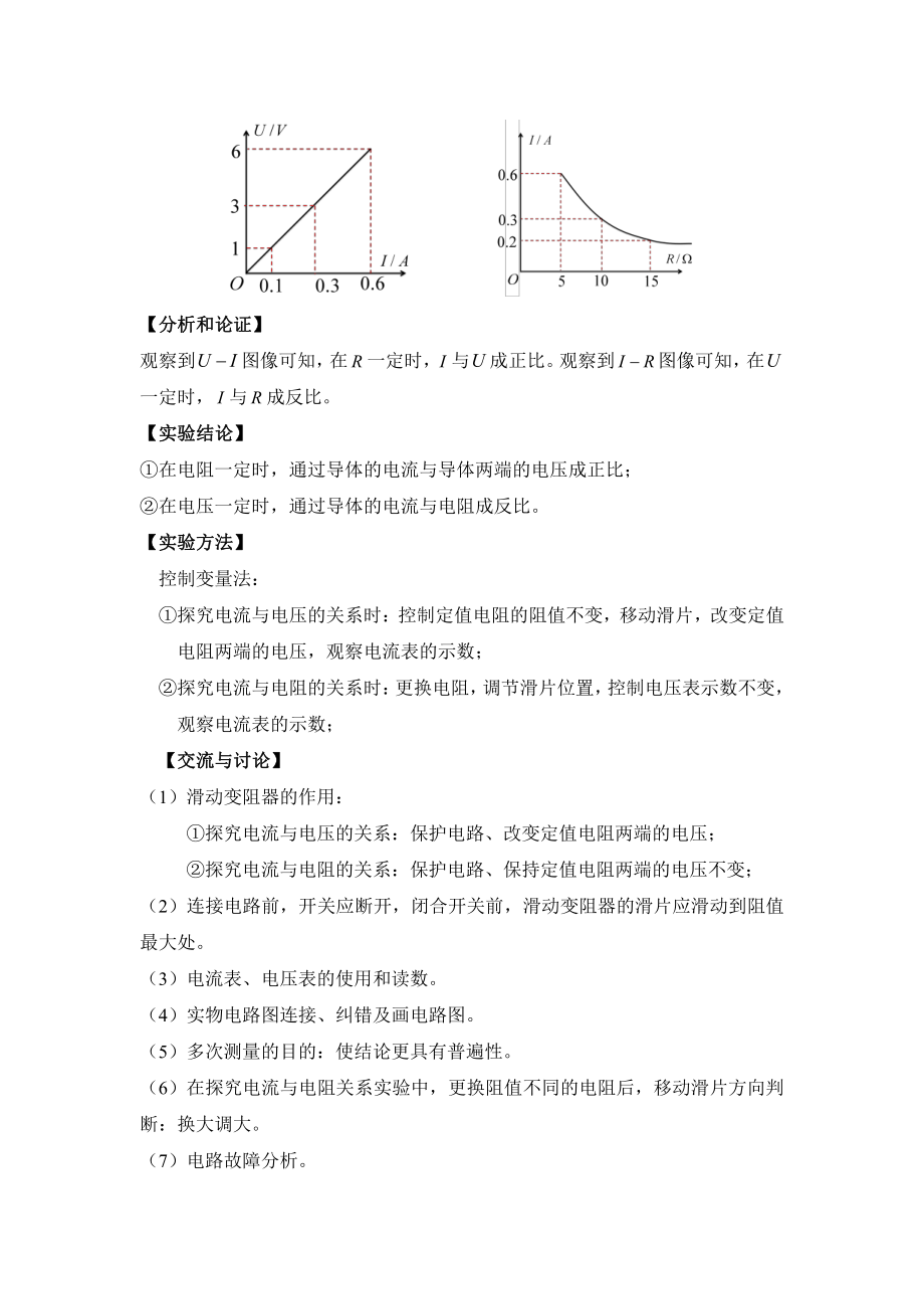 中考物理实验专题24 探究电流与电压和电阻的关系（考点精讲+练习学生版+解析版）.docx_第2页