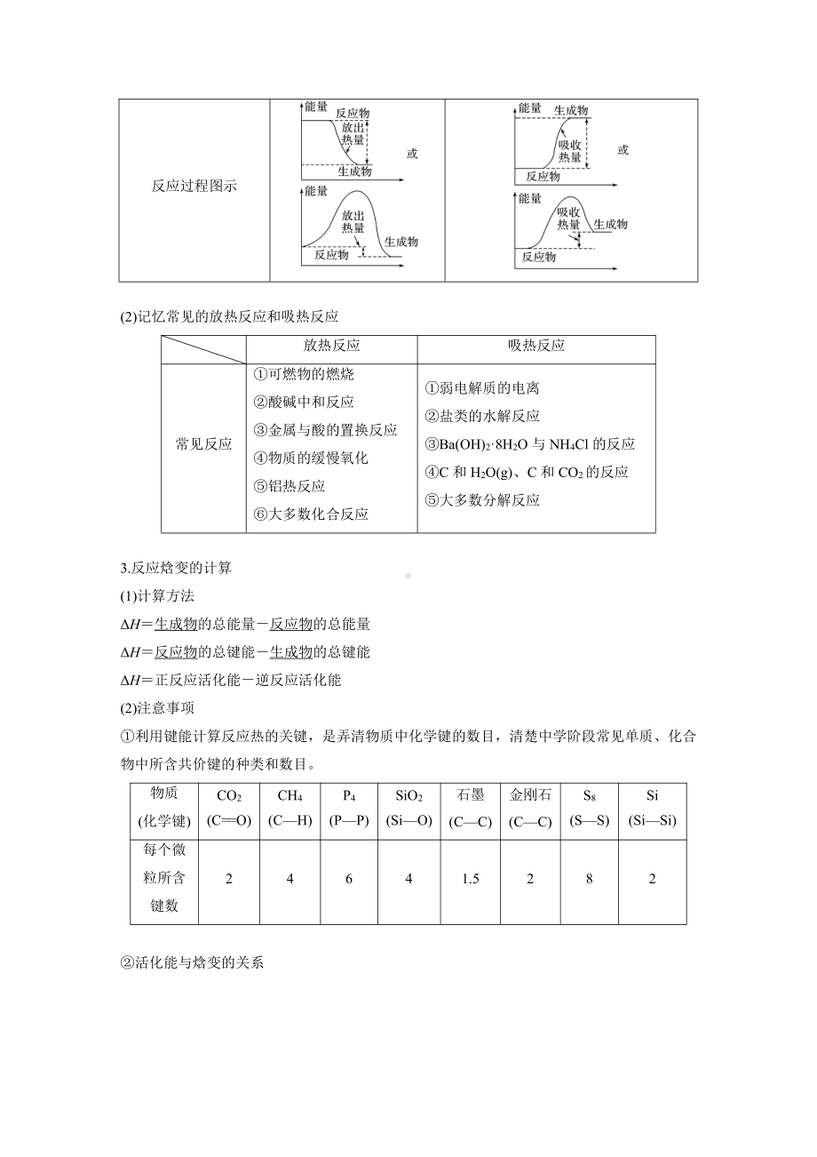 第六章 第29讲　化学能与热能 （2022版 步步高 大一轮 化学复习 人教版全国Ⅲ（桂贵云川藏））.docx_第2页