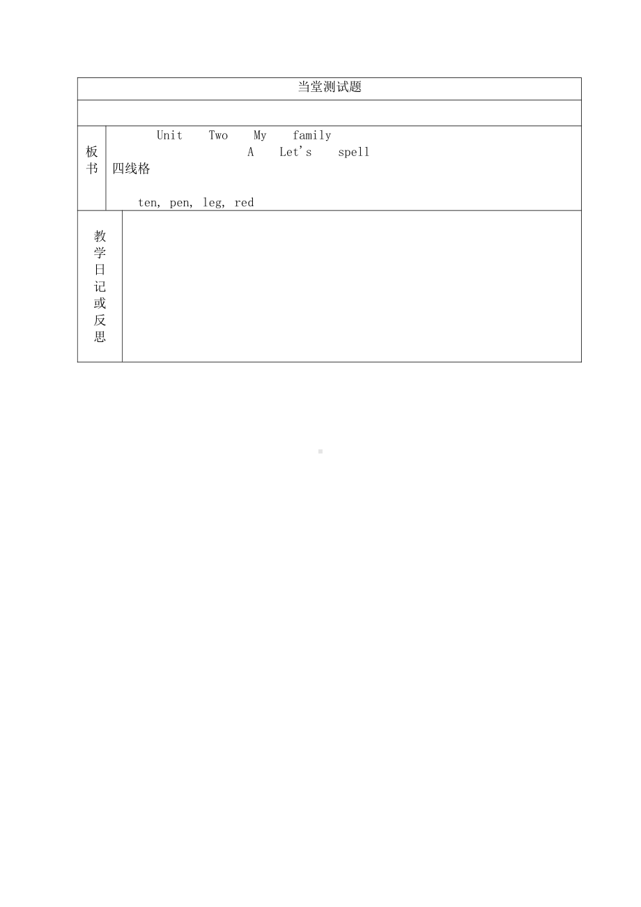 人教版（新起点）三下Unit 4 My Family-Let’s Spell-教案、教学设计--(配套课件编号：70251).docx_第2页