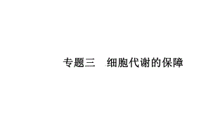 （新教材）2022年高中生物人教版学业水平合格考试复习课件：专题三 细胞代谢的保障.PPT