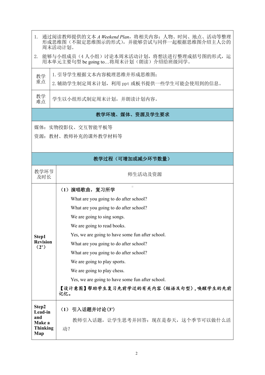 人教版（新起点）三下Unit 3 After School Activities-Fun Time-教案、教学设计--(配套课件编号：90f6b).docx_第2页