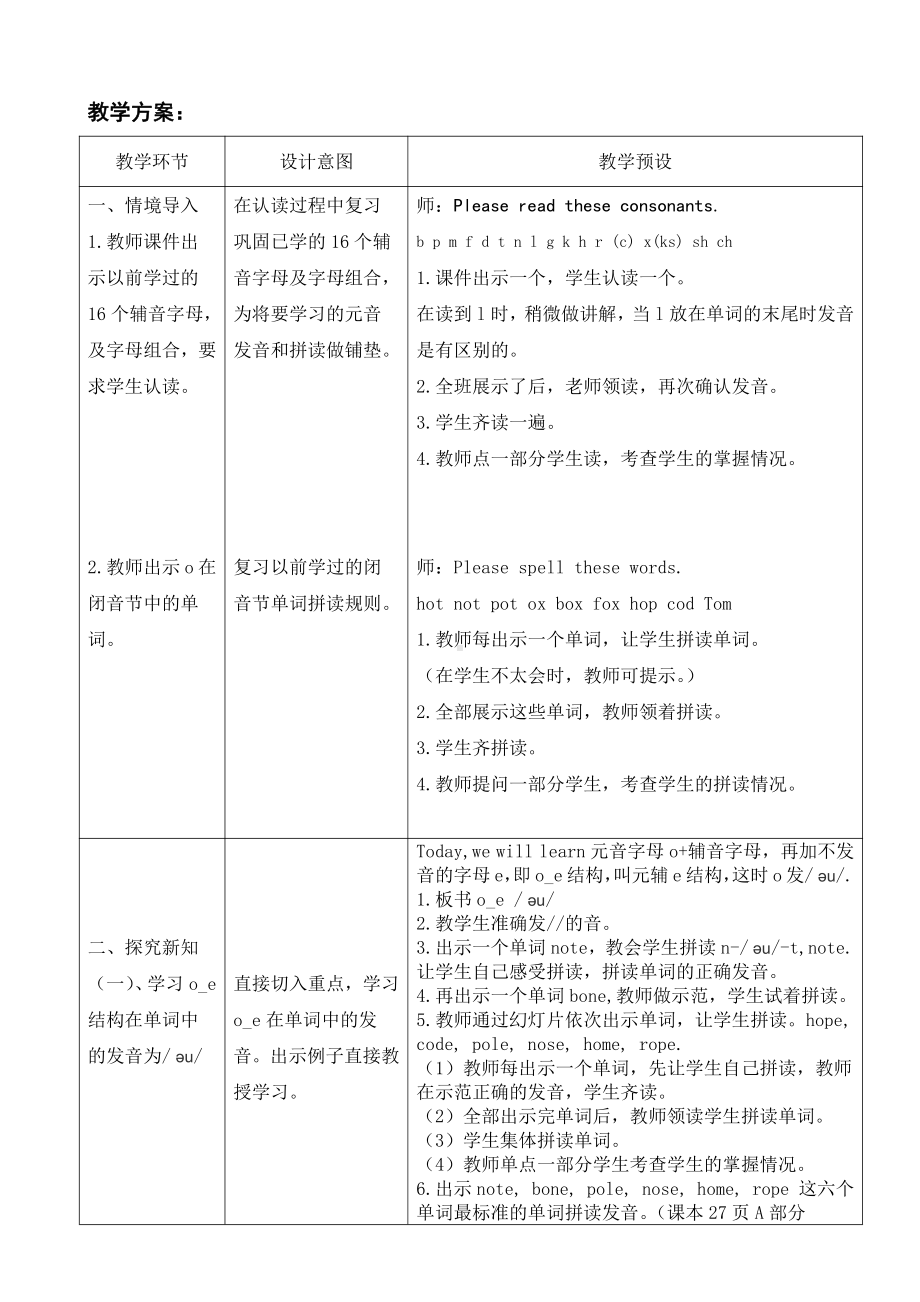 人教版（新起点）三下Unit 3 After School Activities-Let’s Spell-教案、教学设计--(配套课件编号：45145).doc_第2页