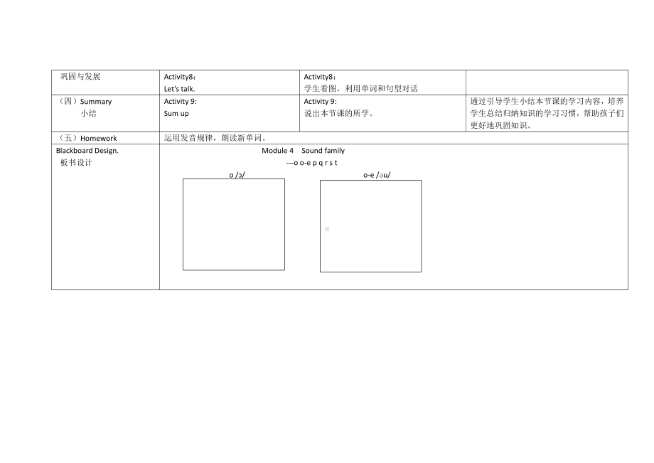 教科版三下Module 4 Fruits-Unit 7 May I have some grapes -Sound family & Rhyme time-教案、教学设计-公开课-(配套课件编号：e0027).doc_第3页