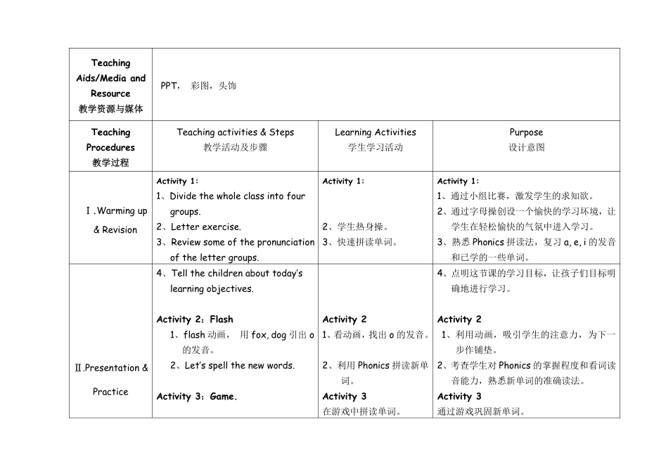 教科版三下Module 4 Fruits-Unit 7 May I have some grapes -Sound family & Rhyme time-教案、教学设计--(配套课件编号：31695).doc_第3页