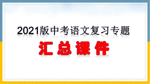 2021版中考语文复习专题 汇总课件PPT.pptx