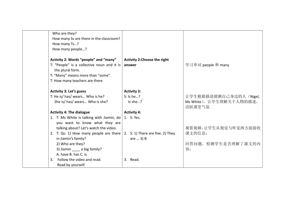 教科版三下Module 5 Relatives-Unit 10 How many people are there in your family -Let's talk-教案、教学设计--(配套课件编号：8007a).doc_第2页