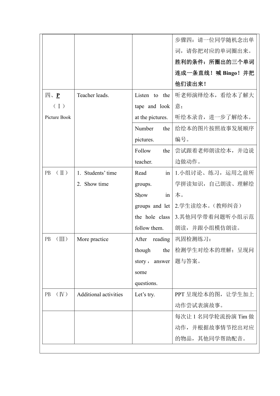 教科版三下Module 3 Personal information-Unit 5 Happy birthday!-Sound family & Rhyme time-教案、教学设计--(配套课件编号：7015f).doc_第3页