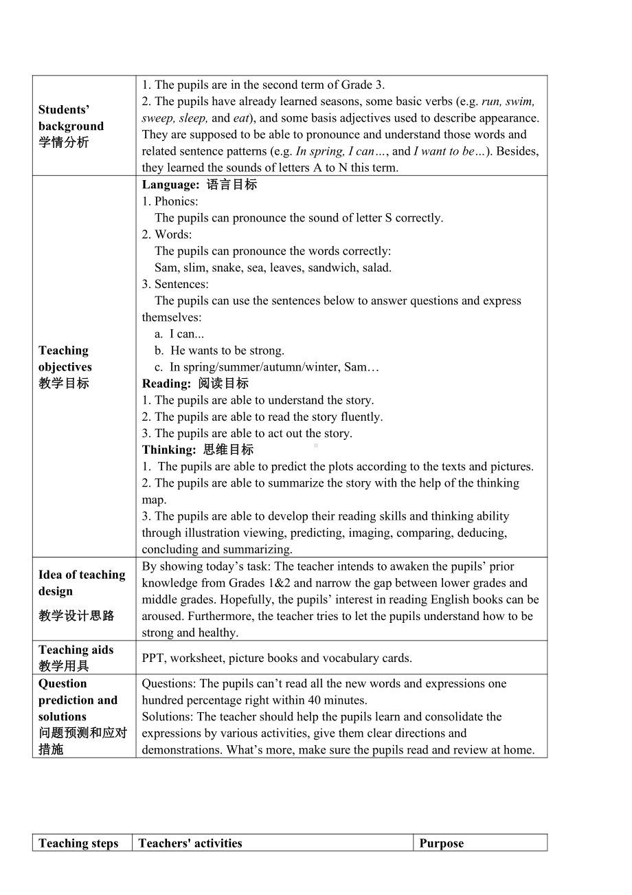 教科版三下Module 4 Fruits-Unit 7 May I have some grapes -Sound family & Rhyme time-教案、教学设计-公开课-(配套课件编号：90805).docx_第1页