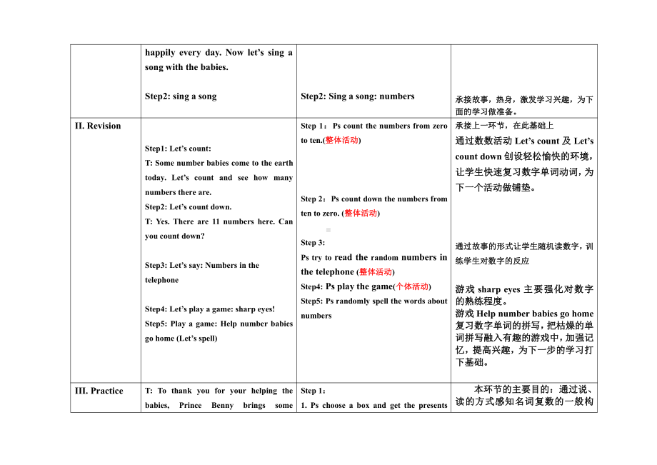 教科版三下Module 3 Personal information-Unit 6 May I have your telephone number -Story time-教案、教学设计--(配套课件编号：2011a).doc_第3页