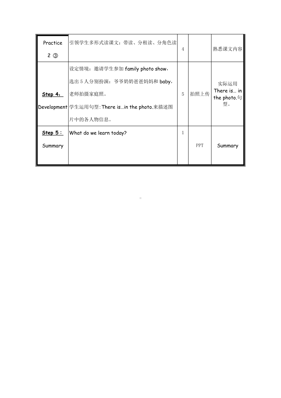 教科版三下Module 5 Relatives-Unit 9 Who is this cute baby -Let's talk-教案、教学设计-市级优课-(配套课件编号：a01a0).doc_第3页