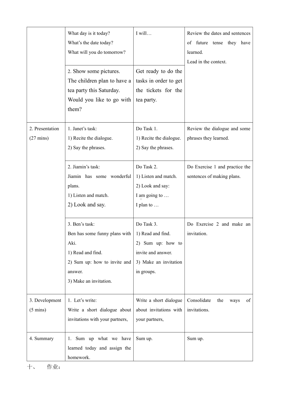 教科版（广州）五下Module 3 Invitations-Unit 5 Would you like to go with us -Fun with language-教案、教学设计--(配套课件编号：c1eab).doc_第2页