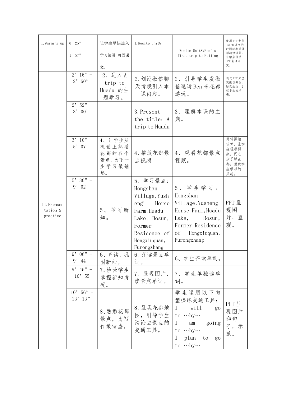 教科版（广州）五下Module 4 Travel-Unit 8 Ben’s first trip to Beijing-Let's read-教案、教学设计-公开课-(配套课件编号：c1bcb).docx_第2页