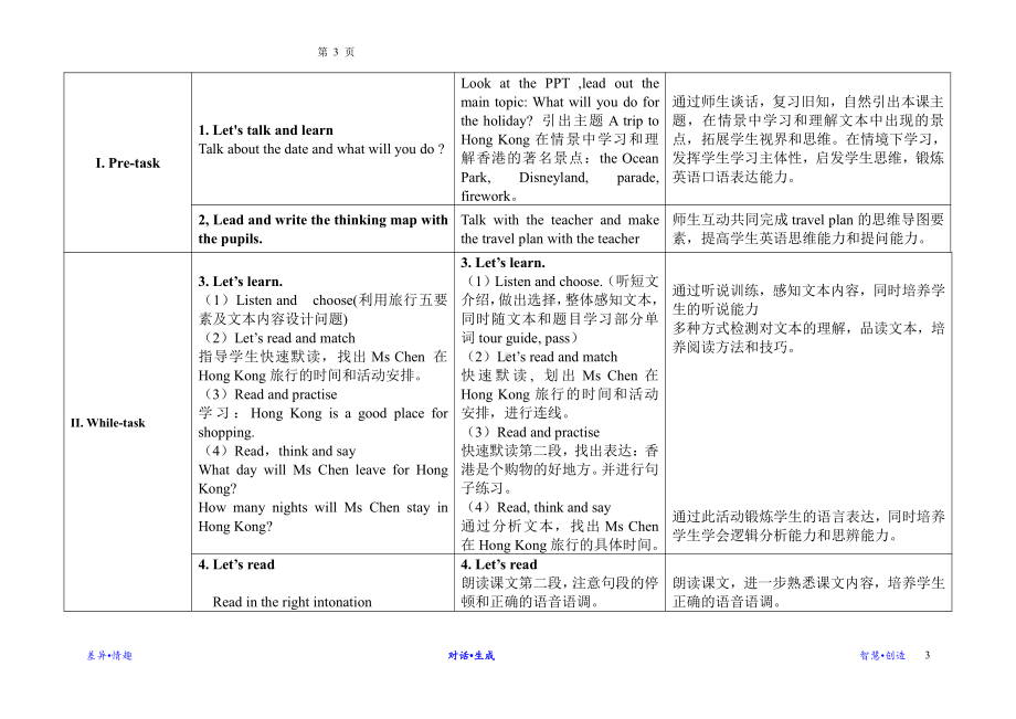 教科版（广州）五下Module 4 Travel-Unit 8 Ben’s first trip to Beijing-Did you know& Self-assessment-教案、教学设计--(配套课件编号：510ff).doc_第3页