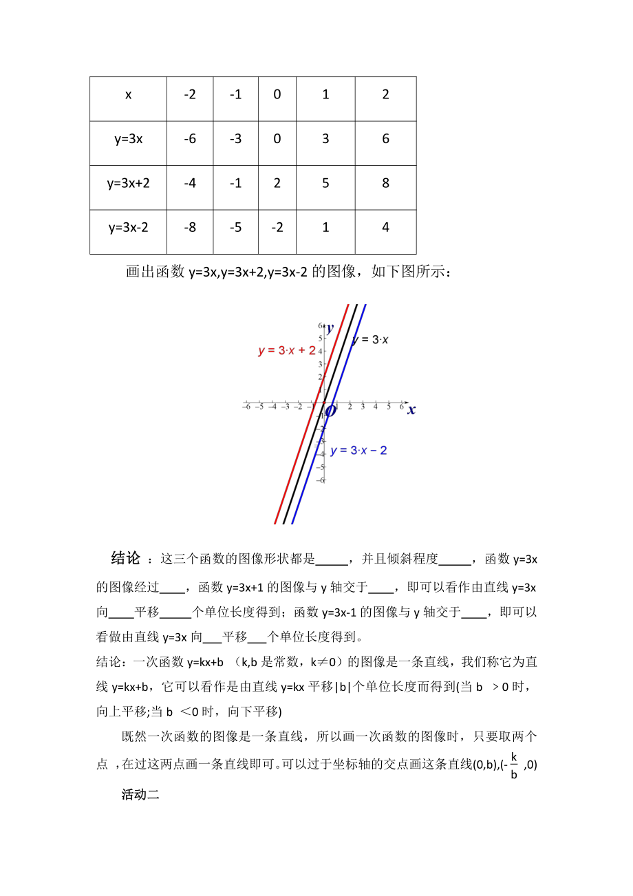 人教版数学八年级（下册）19.2.2一次函数-教案(4).docx_第3页