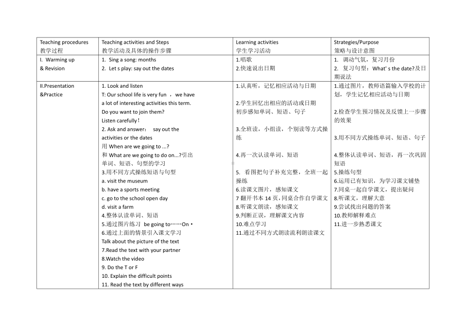 教科版（广州）五下Module 2 Plans-Unit 3 We are going to have an English test-Let's talk-教案、教学设计--(配套课件编号：b0090).docx_第2页