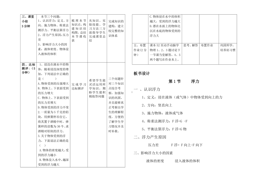 2020-2021学年人教版物理八年级（下册）10.1浮力-导学案(4).docx_第2页