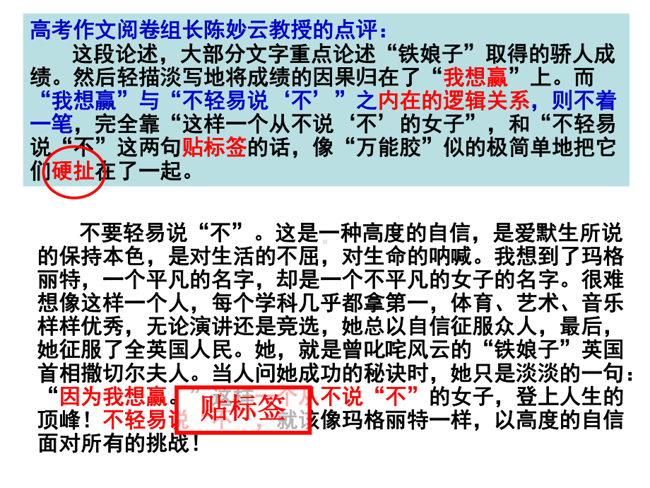 2021届高考写作指导：如何写好议论文主体段 （课件46张）.ppt_第3页