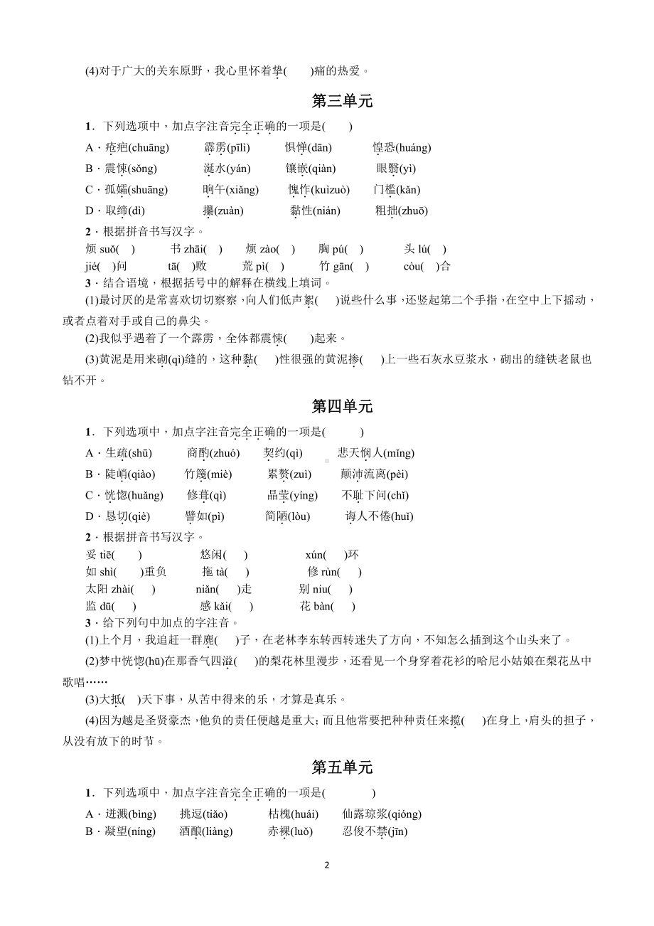 （2021部编版 七下语文复习学案）语音与汉字.docx_第2页