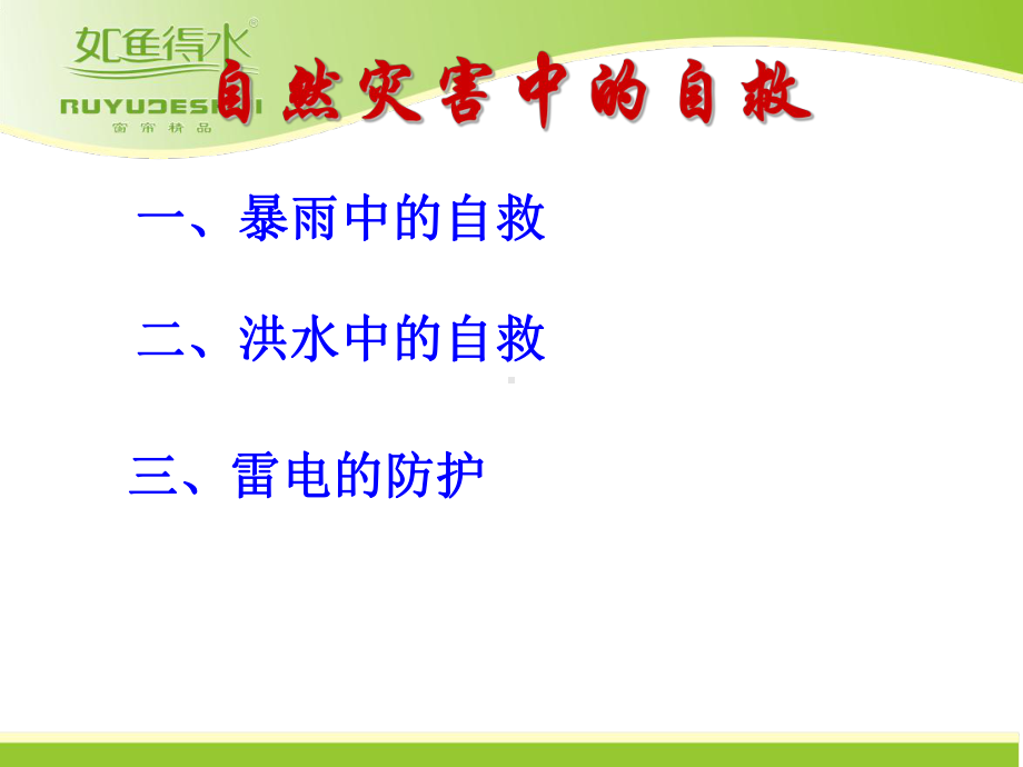 防汛、防雷电、暴雨、洪灾主题班会.ppt_第3页