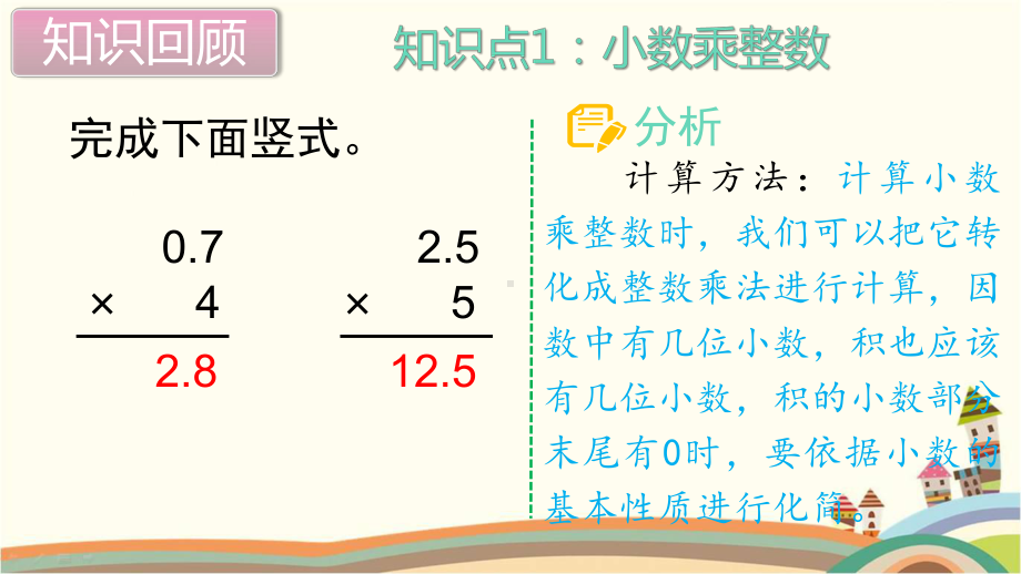 新人教部编版五年级数学上册《小数乘法 单元综合复习》PPT教学课件.pptx_第2页